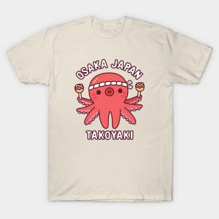 Cute Octopus Osaka Japan Takoyaki Food T-Shirt